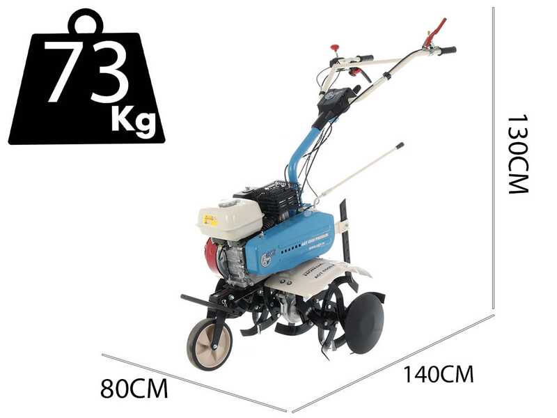 AGT 6500 - Motoazada de gasolina 6.5 HP - Honda GX200 de 196 cc - cambio marchas 2+1 marcha atr&aacute;s