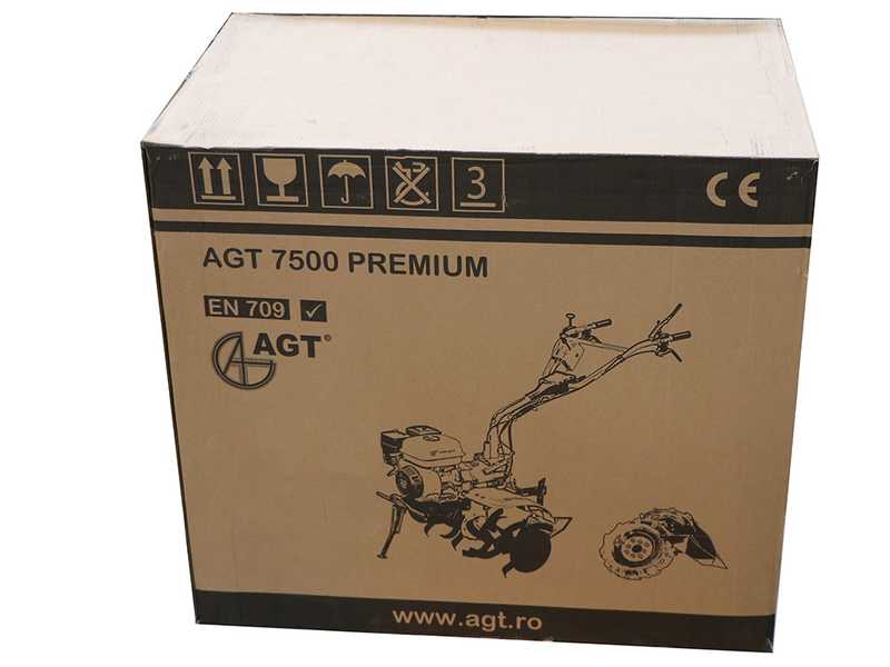AGT 7500 - Motoazada de gasolina 6.5 HP - Honda GX200 196cc -  cambio marchas 2+1 marcha atr&aacute;s