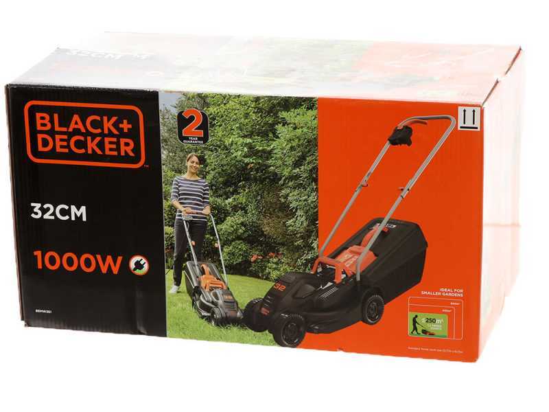 Black &amp; Decker BEMW351-QS - Cortac&eacute;sped el&eacute;ctrico - 1000 W - Corte de 32 cm