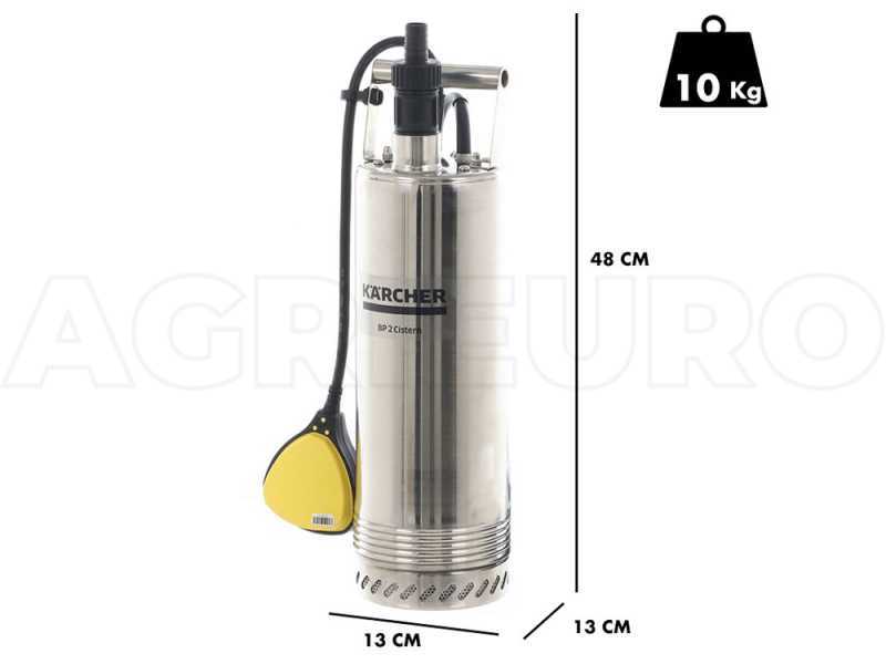 Bomba sumergible el&eacute;ctrica para aguas limpias Karcher BP 2 Inox - potencia 800 W