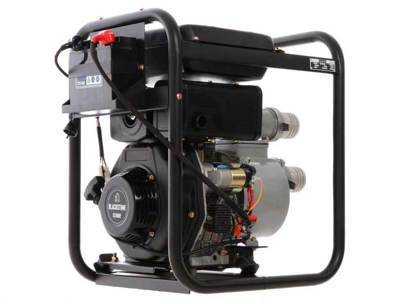 Motobomba di&eacute;sel Blackstone BD 8000ES racores 80 mm - 3 pulgadas - arranque el&eacute;ctrico - dep&oacute;sito de 14 litros - Euro 5
