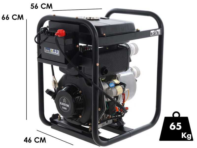Motobomba di&eacute;sel Blackstone BD 8000ES racores 80 mm - 3 pulgadas - arranque el&eacute;ctrico - dep&oacute;sito de 14 litros - Euro 5