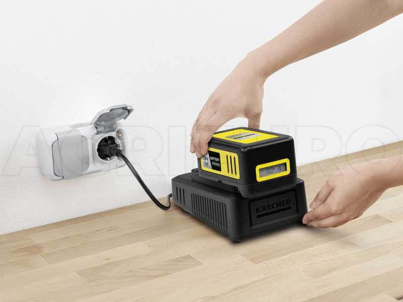 Starter Kit Cargador de bater&iacute;as y bater&iacute;a Karcher de 18 V y 5 Ah