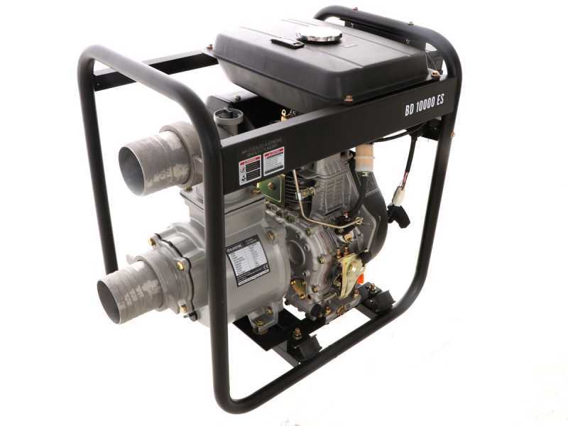 Motobomba di&eacute;sel Blackstone BD 10000ES racores 100 mm - 4 pulgadas - arranque el&eacute;ctrico - dep&oacute;sito 14 litros - Euro 5