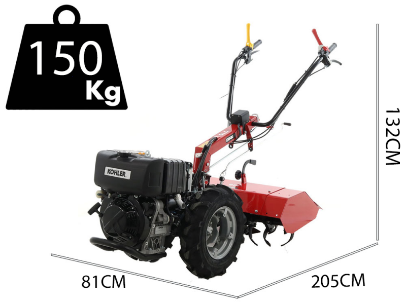 Ginko R710 EKO - Motocultor di&eacute;sel - Kohler KD15-440 - Arranque el&eacute;ctrico
