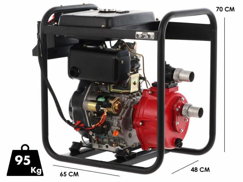 Motobomba di&eacute;sel Blackstone BD-HH 5100 racores 50 mm - 2 pulgadas - elevada altura de elevaci&oacute;n - arranque el&eacute;ctrico - Euro 5