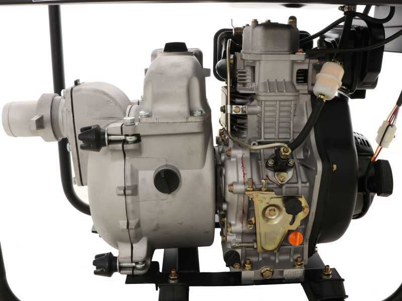 Motobomba di&eacute;sel Blackstone BD-ST 8000ES para agua sucia con racores 80 mm - Euro 5