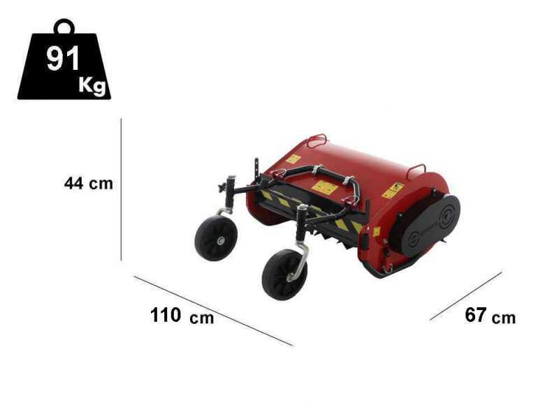 Trituradora serie pesada cm 100 para motocultor de 2 ruedas m&iacute;nimo 15 HP