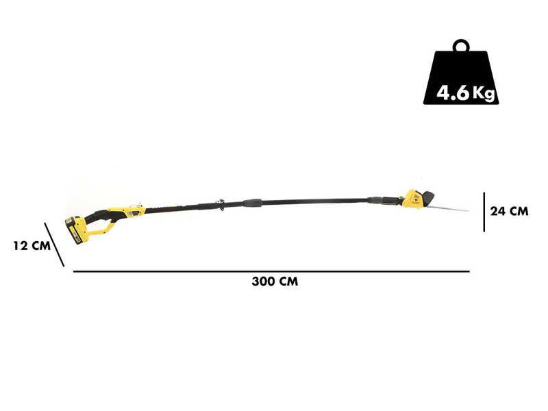 Karcher PHG 18-45 - Cortasetos de bater&iacute;a con p&eacute;rtiga telesc&oacute;pica 18V/2,5Ah