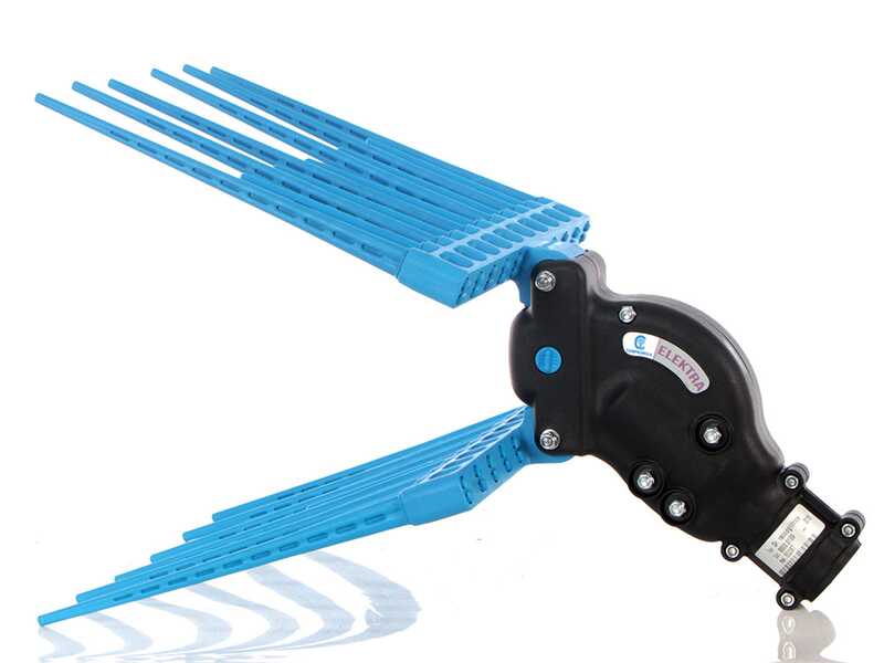 Campagnola Elektra - P&eacute;rtiga de aluminio 245 - 330 cm - Vareador de aceitunas el&eacute;ctrico de bater&iacute;a