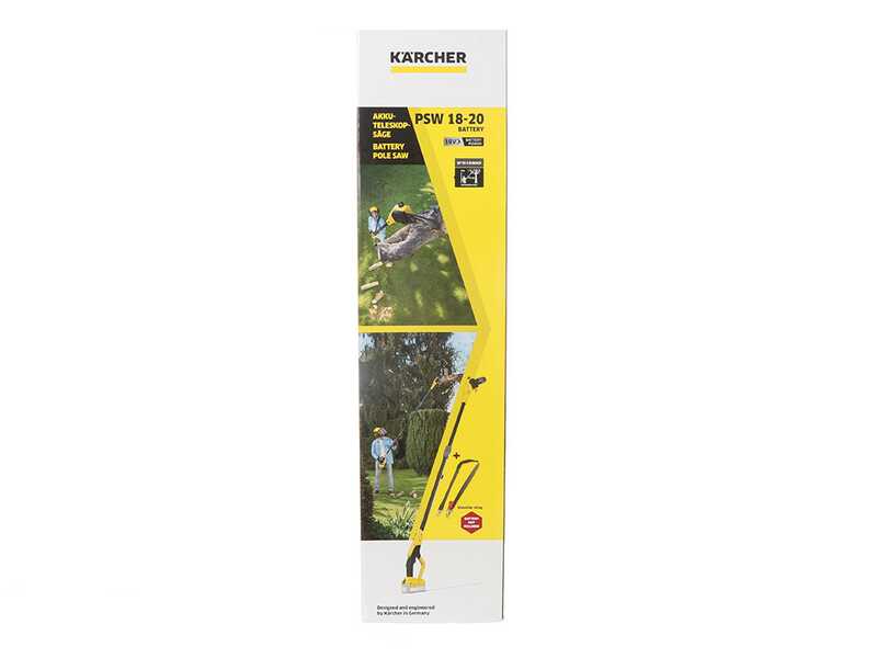 Karcher PSW 18-20 - Podadora de bater&iacute;a con p&eacute;rtiga telesc&oacute;pica - BATER&Iacute;A Y CARGADOR NO EST&Aacute;N INCLUIDOS