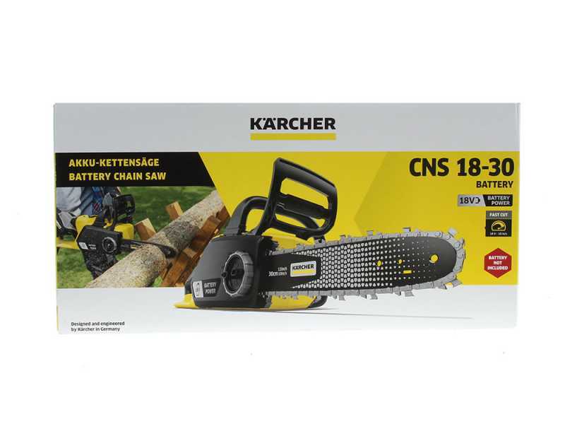 Motosierra Karcher CNS 18-30 - SOLO M&Aacute;QUINA - CARGADOR Y BATER&Iacute;A NO INCLUIDOS!