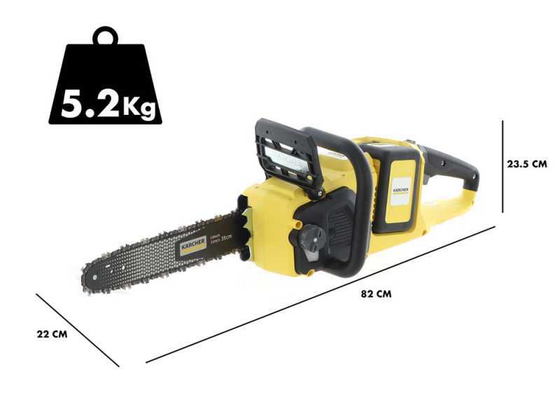 Karcher CNS 36-35 - Electrosierra de bater&iacute;a 36V 2.5 Ah - Espada de 35 cm