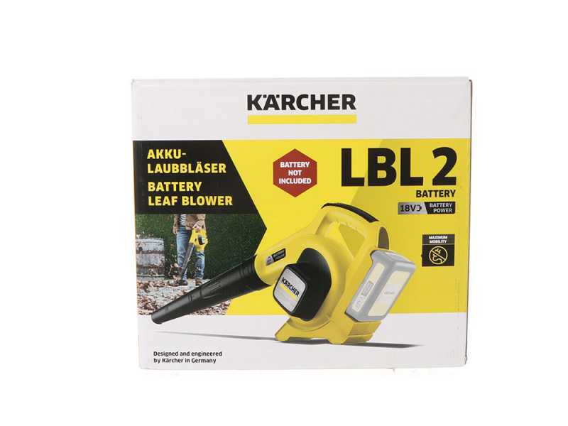 Soplador el&eacute;ctrico de bater&iacute;a de litio Karcher LBL 2 - 18 V