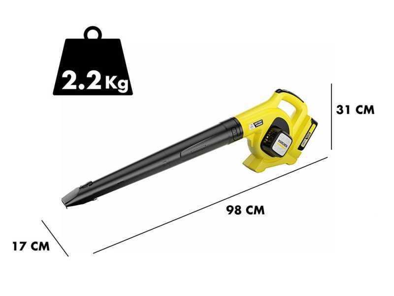 Soplador el&eacute;ctrico de bater&iacute;a de litio Karcher LBL 2 - 18 V