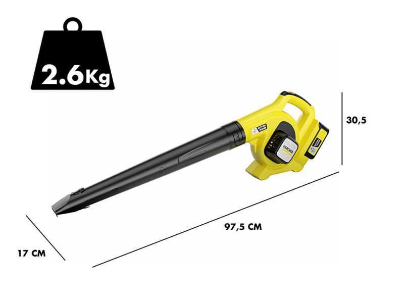 Soplador el&eacute;ctrico de bater&iacute;a de litio Karcher LBL 4 - 36 V
