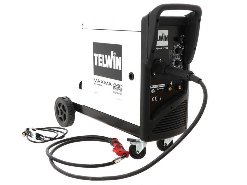Soldadora inverter de hilo Telwin Maxima 230 Synergic - para MIG-MAG/FLUX/BRAZING/MMA/TIG DC- LIFT - GAS/NO GAS
