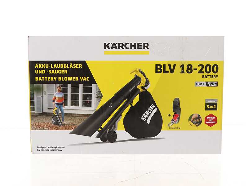 Karcher BLV 18-200 - Soplador y aspirador de hojas de bater&iacute;a 18V 2.5Ah