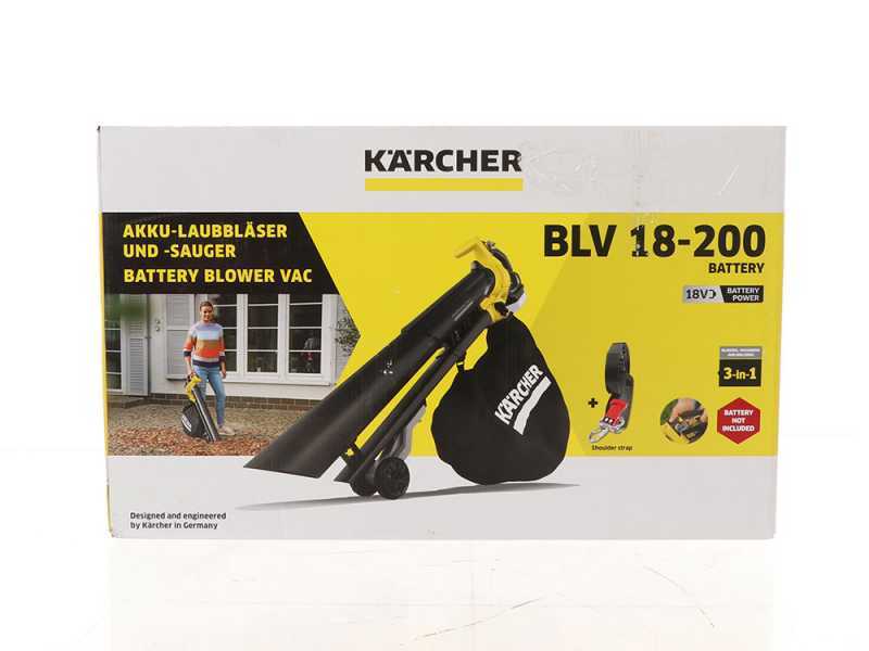 Soplador y Aspirador de hojas de bater&iacute;a K&auml;rcher BLV 18-200
