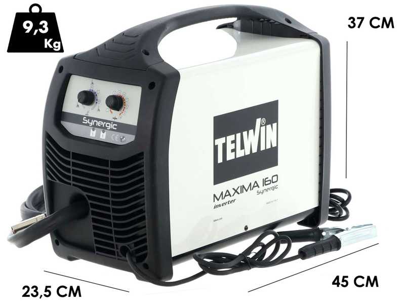 Soldadora inverter de hilo Telwin Maxima 160 Synergic - MIG-MAG/FLUX/BRAZING