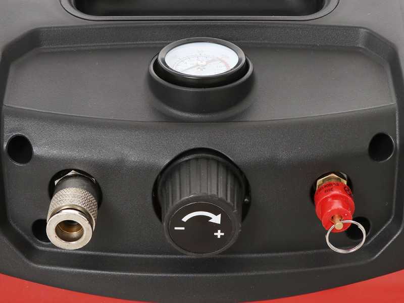 FIAC Cuby 6/1110 - Compresor de aire el&eacute;ctrico port&aacute;til monof&aacute;sico, sin aceite - Motor 1.5 HP - 6 L