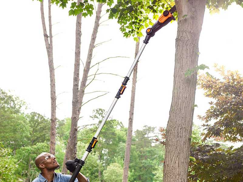 Podadora de bater&iacute;a con p&eacute;rtiga telesc&oacute;pica Worx WG349E.9 - 20V - Telesc&oacute;pica hasta 4 metros - SOLO M&Aacute;QUINA - BATER&Iacute;A Y CARGADOR NO INCLUIDOS