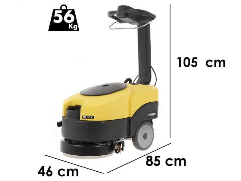 Lavor L1 36B - Fregadora de suelos de bater&iacute;a sin cables - 3 en 1: lava, seca y aspira