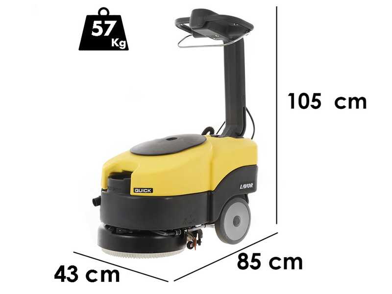 Lavor L1 36B - Fregadora de suelos de bater&iacute;a sin cables - 3 en 1: lava, seca y aspira