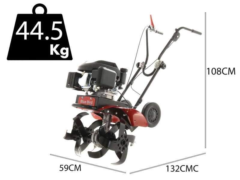 Blue Bird MZ 32640 - Motoazada de gasolina 5.5 HP - Motor Loncin de 159cc