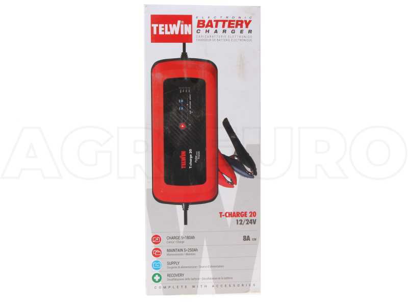 Telwin T-Charge 20 - Cargador de bater&iacute;a y mantenedor - bater&iacute;a de plomo 12-24V - 110 W