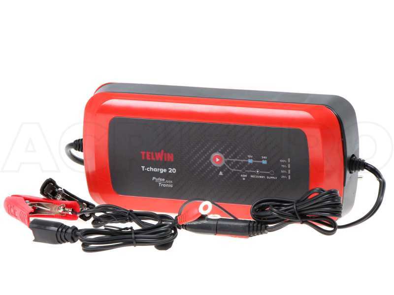 Telwin T-Charge 20 - Cargador de bater&iacute;a y mantenedor - bater&iacute;a de plomo 12-24V - 110 W