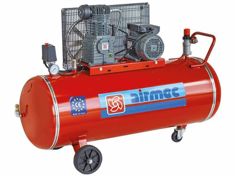 Airmec CR 203 - Compresor de aire con motor el&eacute;ctrico trif&aacute;sico dep&oacute;sito de aire 200 l