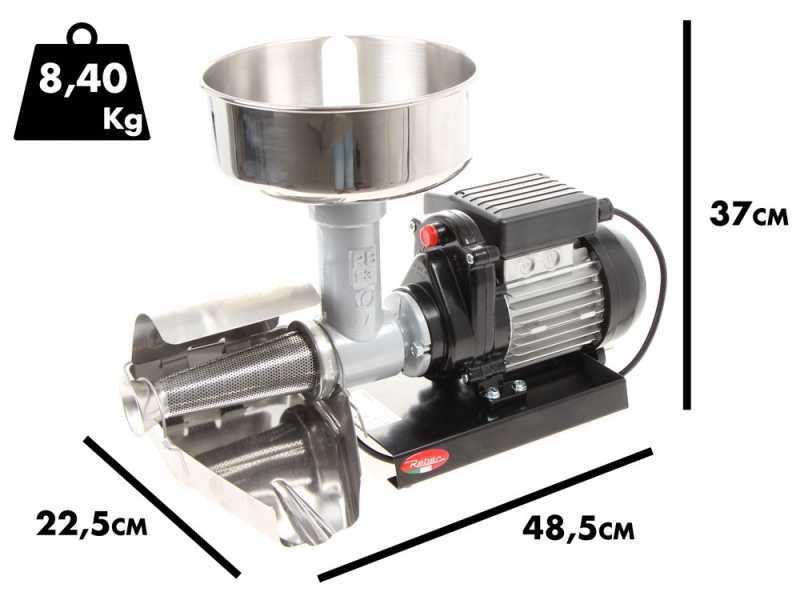 Reber 9008N - Trituradora de tomate N.3 - Motor de inducci&oacute;n de 450W