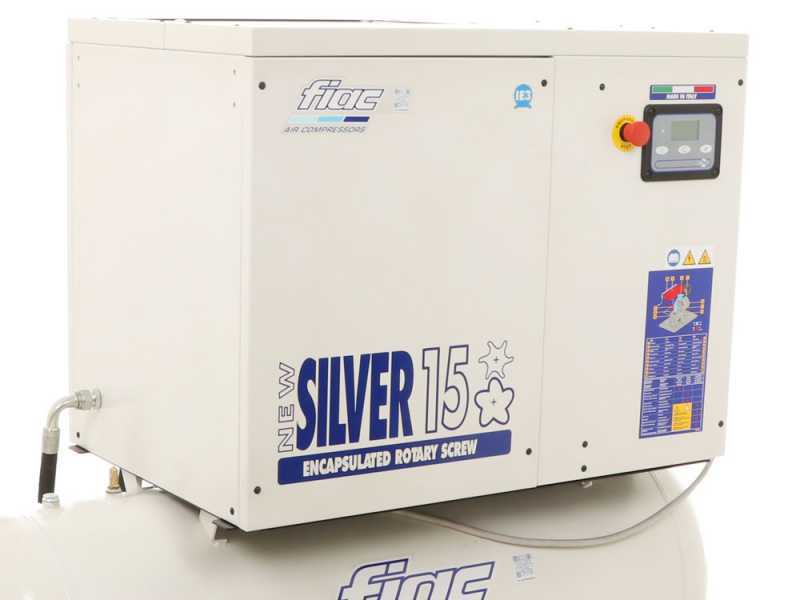 FIAC New Silver 15/300 - Compresor rotativo trif&aacute;sico de tornillo silencioso - Motor 15 HP 