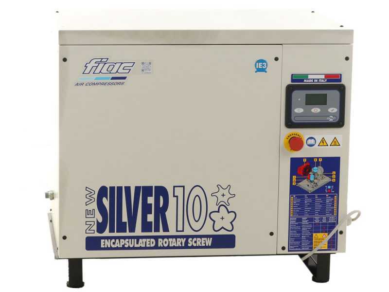 Fiac New Silver 10 - Compresor de tornillo rotativo - Presi&oacute;n m&aacute;x 10 bar