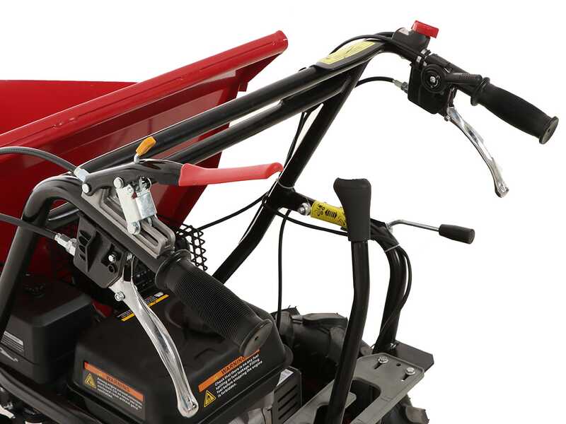 Carretilla con motor GeoTech Pro GEOTRAK 400 - Caj&oacute;n dumper 400 Kg - 4 ruedas motrices
