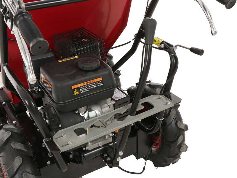 Carretilla con motor GeoTech Pro GEOTRAK 400 - Caj&oacute;n dumper 400 Kg - 4 ruedas motrices