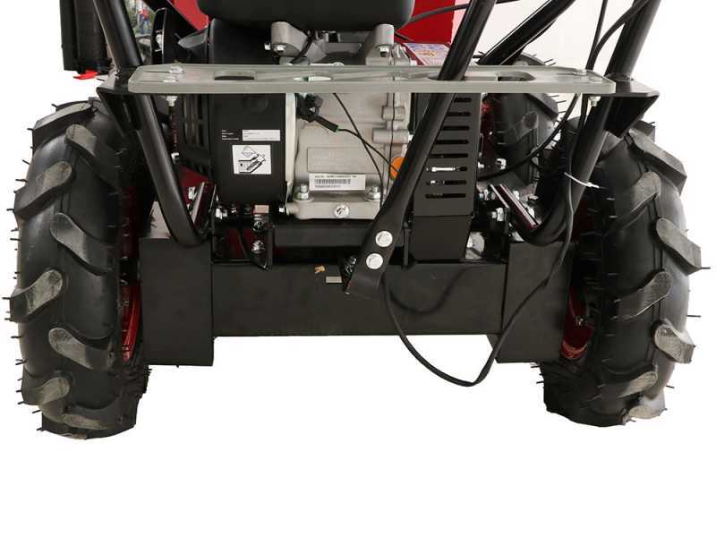 Carretilla con motor GeotechPro GEOTRAK 400 - Caj&oacute;n dumper 400 Kg - 4 ruedas motrices