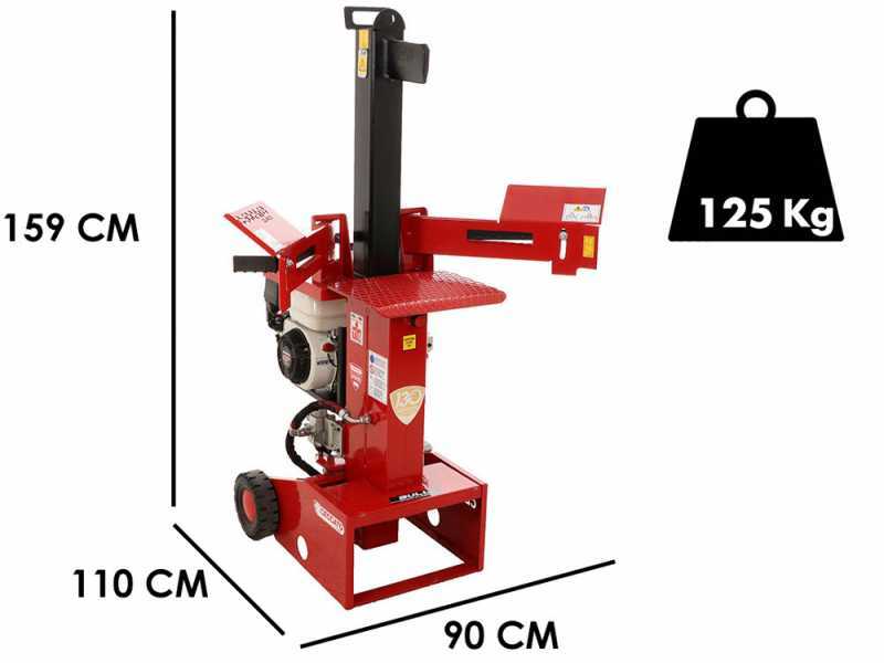 Ceccato SPL10H GP160 - Astilladora de le&ntilde;a de gasolina - Vertical