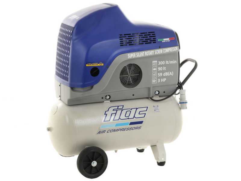 FIAC New Silver 3/90 - Compresor rotativo trif&aacute;sico de tornillo silencioso - Motor 3 HP 