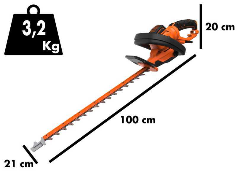 Cortasetos Black &amp; Decker BEHTS551 - 650W con espada de 60 cm en acero
