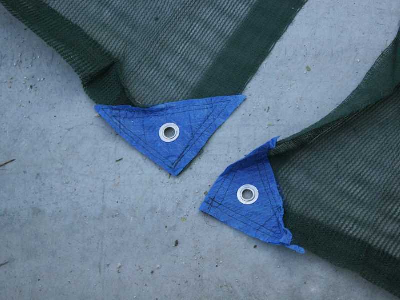 1 manto resistente a espinas y a rasgones para las aceitunas m 8x8 con hendidura, 95g/m2