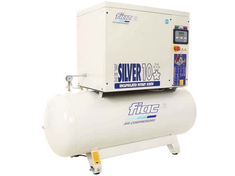 FIAC New Silver 10/300 - Compresor rotativo trif&aacute;sico de tornillo silencioso - Motor 10 HP 