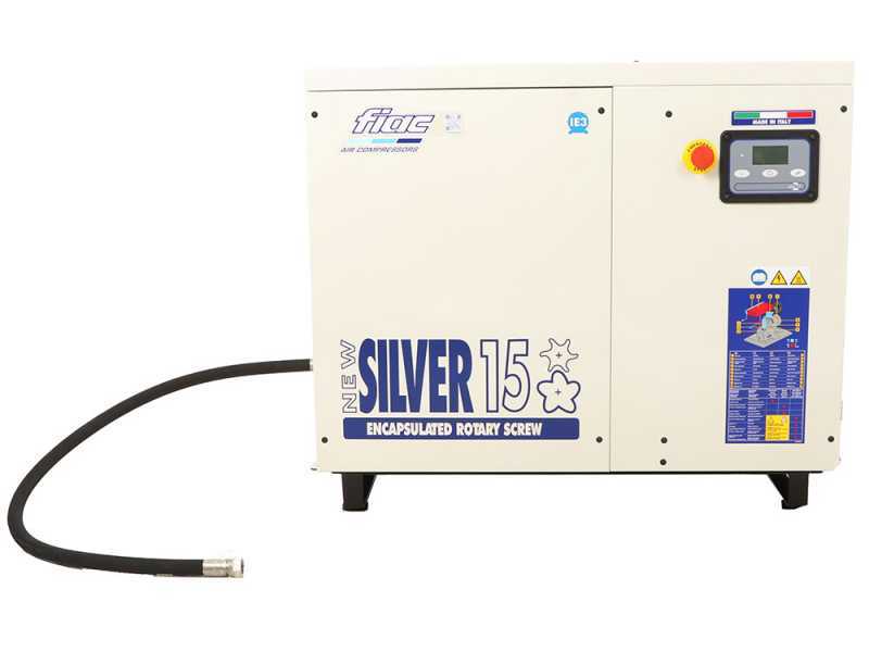 FIAC New Silver 15 - Compresor rotativo trif&aacute;sico de tornillo silencioso - Motor 15 HP 