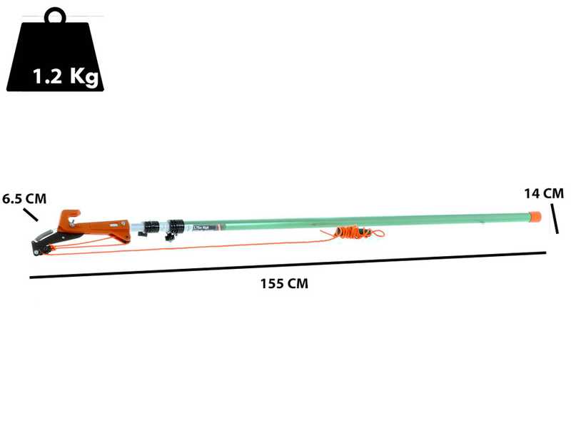 GeoTech - SV 375 - Cortarramas con barra alargadora - 3.75 m