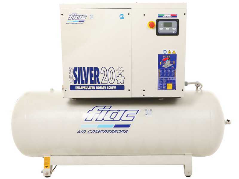 FIAC New Silver 20/500 - Compresor rotativo trif&aacute;sico de tornillo silencioso - Motor 20 HP 
