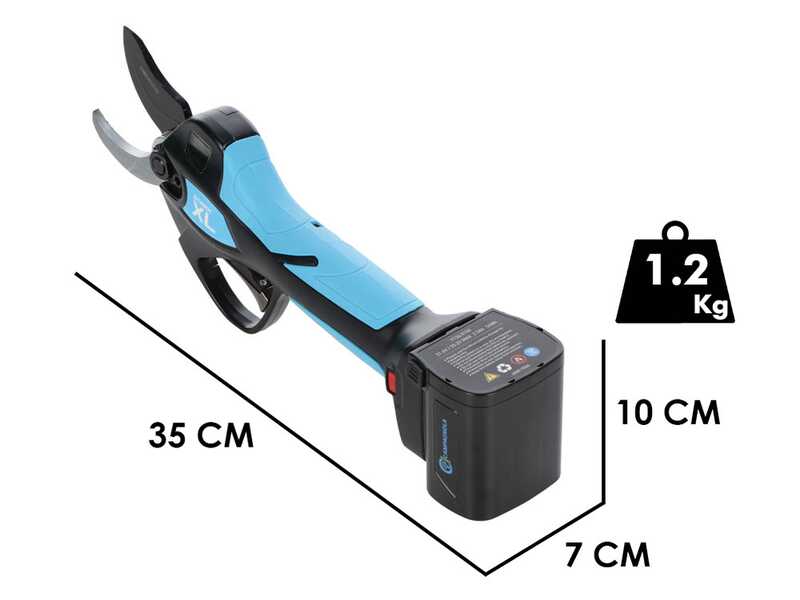 Campagnola Stark XL - Tijera el&eacute;ctrica de poda - 3x 21.6V 2.5 Ah