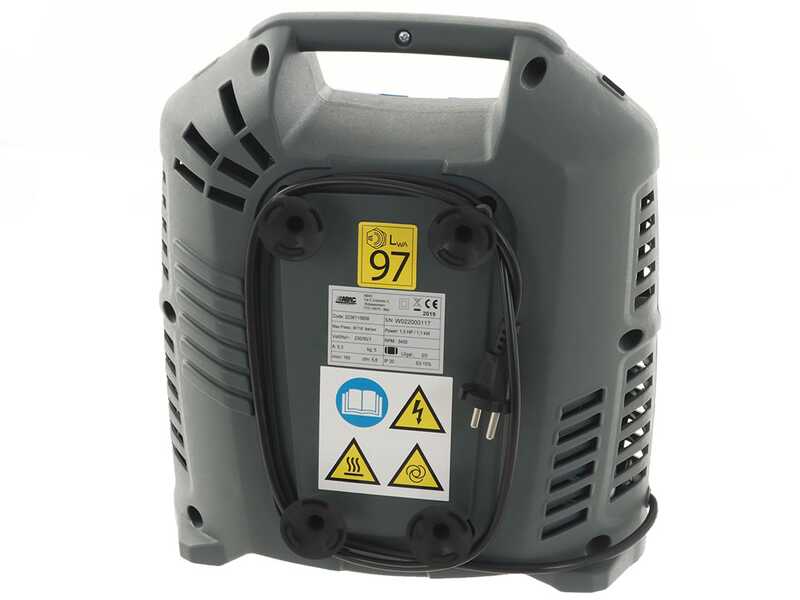 Abac Suitcase - Compresor de aire el&eacute;ctrico port&aacute;til monof&aacute;sico, sin aceite - Motor 1,5 HP