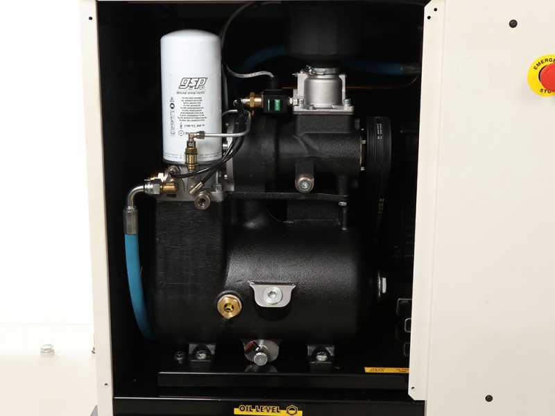 FIAC New Silver D 20/300 - Compresor rotativo trif&aacute;sico de tornillo silencioso - Secador integrado - Motor 20 HP 