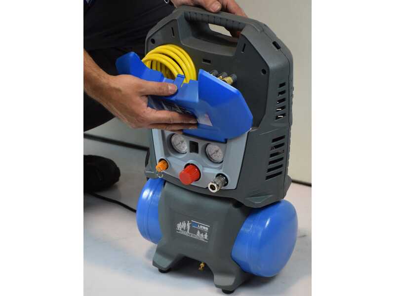 ABAC SUITCASE - Compresor de aire el&eacute;ctrico port&aacute;til monof&aacute;sico, sin aceite - Motor 1.5 HP - 6 L